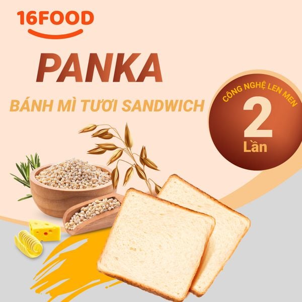 Bánh mì tươi Panka Sandwich trắng mềm 100g