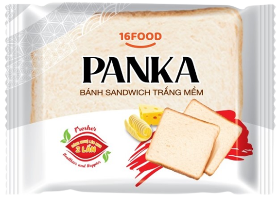 Bánh mì tươi Panka Sandwich trắng mềm 100g